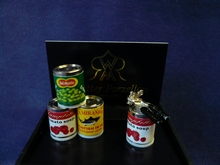 Four Tins with Tin Opener